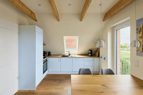 Küche / Küchenzeile  Ferienwohnung Hafenblick