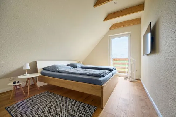 Schlafzimmer  Ferienwohnung Hafenblick