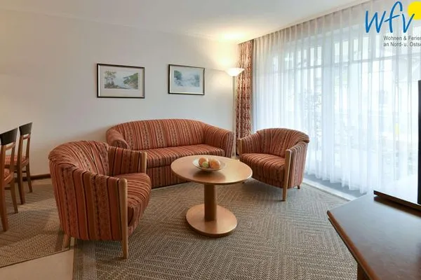 Wohnzimmer Dünenpark Binz Ferienwohnung 215