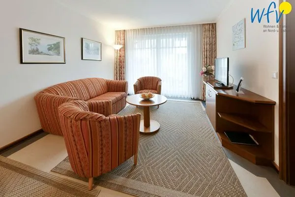 Wohnzimmer Dünenpark Binz Ferienwohnung 215