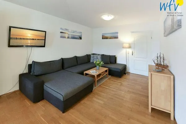 Wohnzimmer Villa Malte Ferienwohnung Ostseetraum