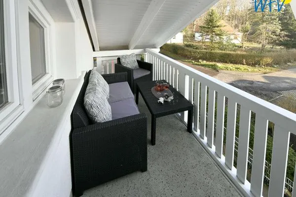 Balkon Villa Malte Ferienwohnung Ostseetraum