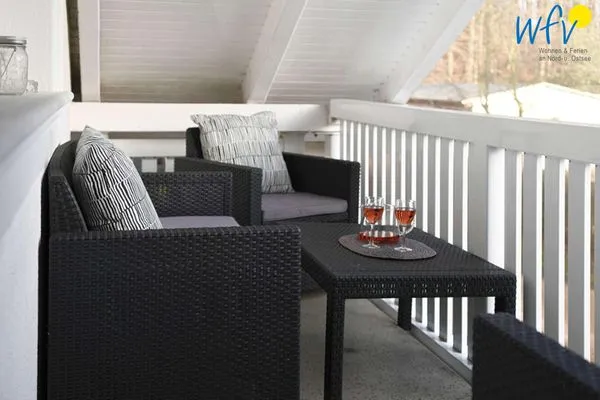 Balkon Villa Malte Ferienwohnung Ostseetraum