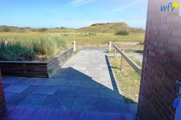 Fassade / Eingang Haus Dünenblick Ferienwohnung 1