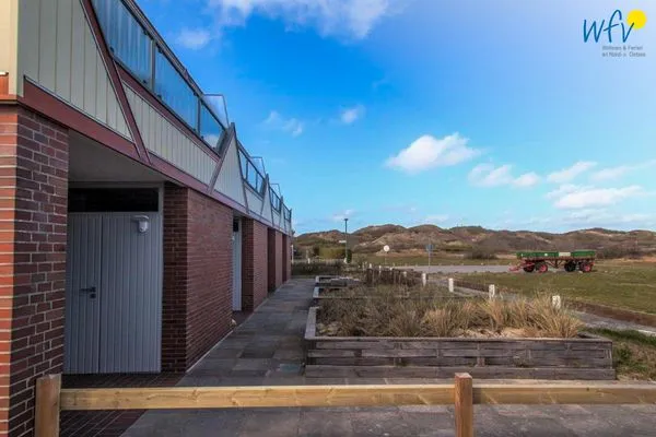 Fassade / Eingang Haus Dünenblick Ferienwohnung 1