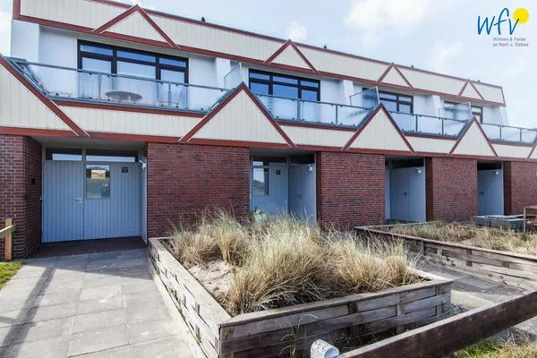 Fassade / Eingang Haus Dünenblick Ferienwohnung 1