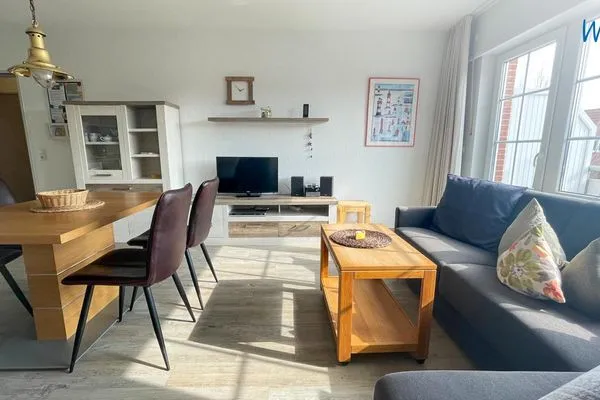 Wohnzimmer Uns Huus Ferienwohnung 8