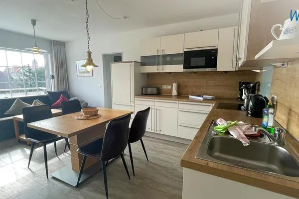 Küche / Küchenzeile Uns Huus Ferienwohnung 8