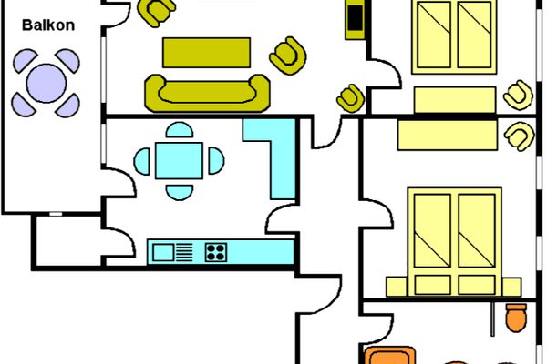  Swaalkebloem Norderney - Grundriss