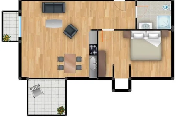 Grundriss  Residenz am Balmer See, Whg. 25