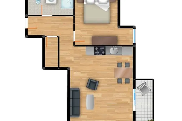 Grundriss  Residenz am Balmer See, Whg. 61