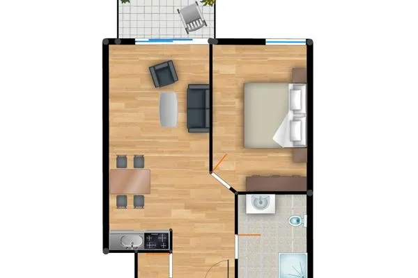 Grundriss  Residenz am Balmer See, Whg. 54