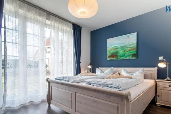 Schlafzimmer Haus Friesengut Ferienwohnung Austernfischer
