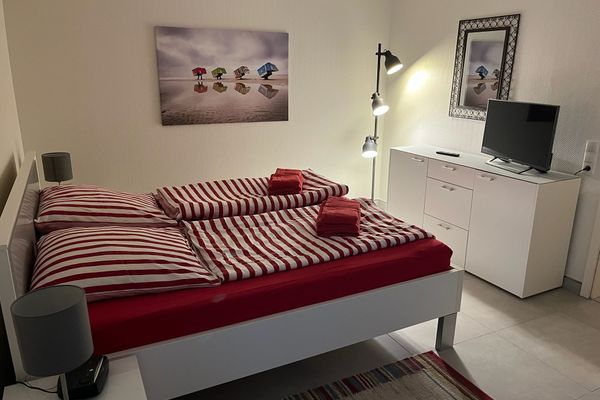  Haus Klarinette Whg. Wattwurm Nebel - Schlafzimmer