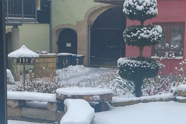 Garden view  Wohnperle Bauernhaus Meusegast Dresden Sächsische Schweiz