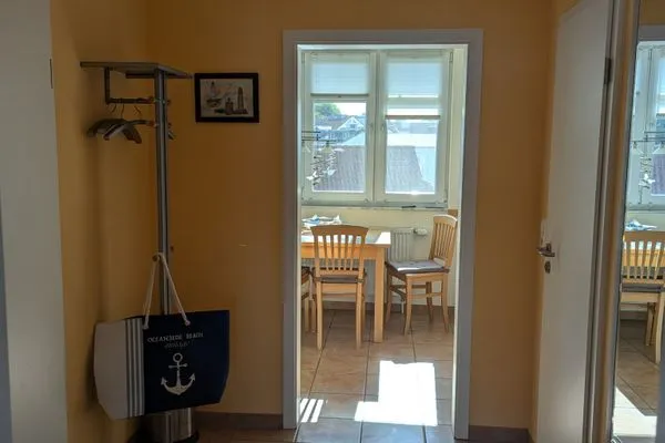 Wohnzimmer  Fewo "An de Waterkant" - Leuchtturmblick, Balkon
