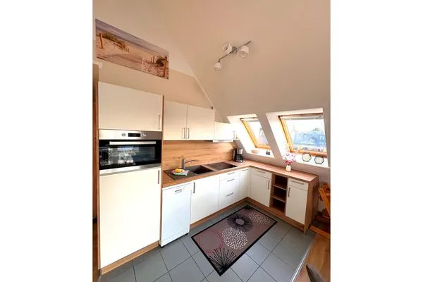 offene Küchenzeile  Ferienwohnung Seepferdchen