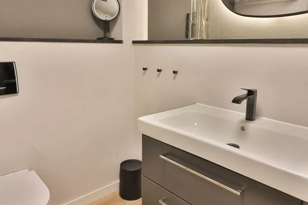 Badezimmer  Ferienhaus Seeschwalbe 12/2