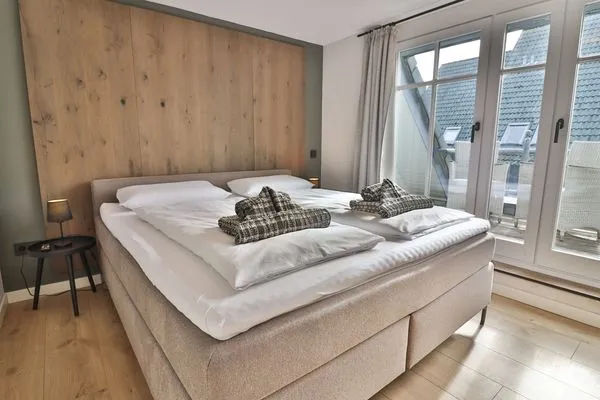 Schlafzimmer  Ferienhaus Seeschwalbe 12/2