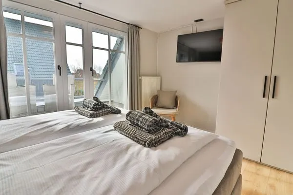 Schlafzimmer  Ferienhaus Seeschwalbe 12/2