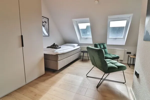 Schlafzimmer  Ferienhaus Seeschwalbe 12/2