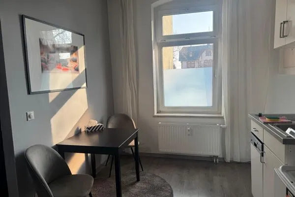 Küche / Küchenzeile  Gemütliches Appartement "Emma" in Halle inklusive Stellplatz