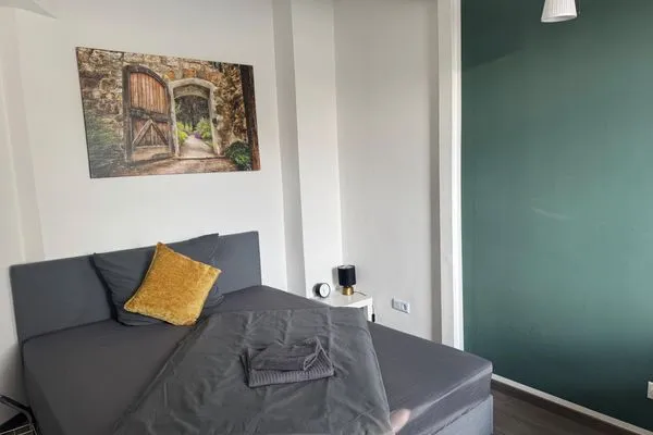 Schlafzimmer  Gemütliches Appartement "Emma" in Halle inklusive Stellplatz