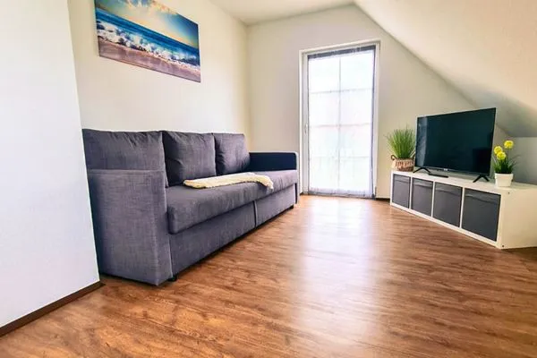 Schlafzimmer  Ferienhaus Haffliebe mit Sauna und Kamin