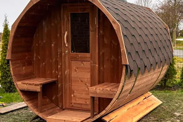 Sauna  Ferienhaus Haffliebe mit Sauna und Kamin