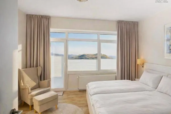 Schlafzimmer Haus Dünenblick Ferienwohnung 2