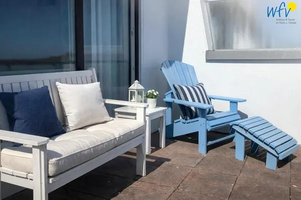 Terrasse Haus Dünenblick Ferienwohnung 2