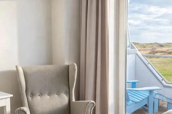 Schlafzimmer Haus Dünenblick Ferienwohnung 2