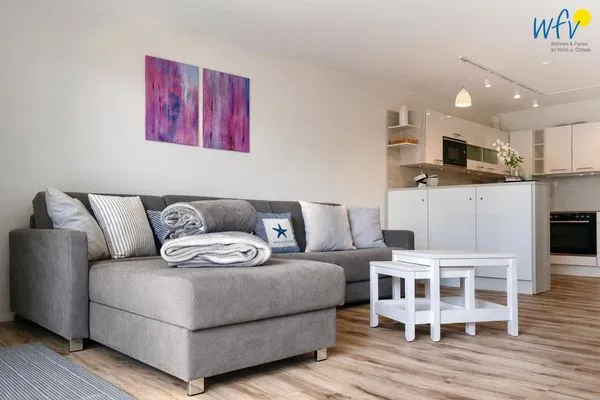 Wohnzimmer Haus Dünenblick Ferienwohnung 2