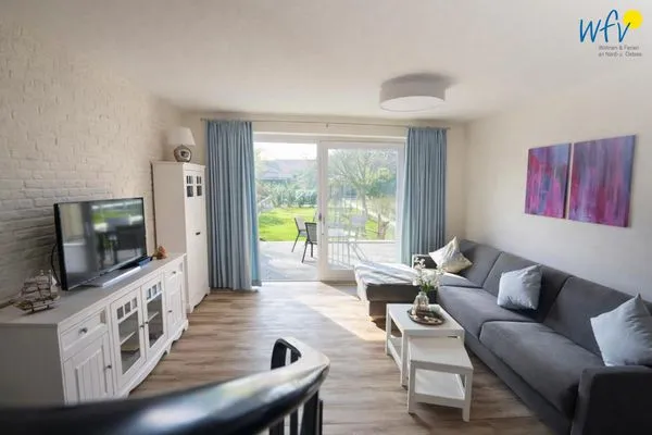 Wohnzimmer Haus Dünenblick Ferienwohnung 2