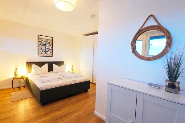 Schlafzimmer  Ferienwohnung "Sprotte" am Schönberger Strand