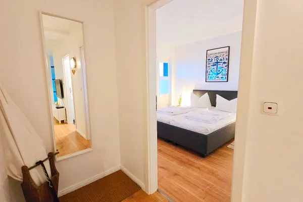 Schlafzimmer  Ferienwohnung "Sprotte" am Schönberger Strand