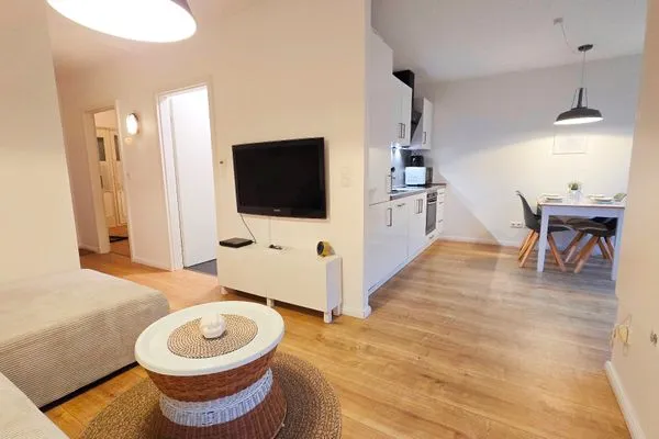 Wohnzimmer  Ferienwohnung "Sprotte" am Schönberger Strand