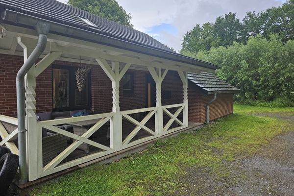  An der Bootfahrt Tönning - überdachte Terrasse