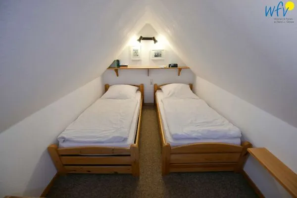 Schlafzimmer Kleine Pinkenburg Ferienwohnung Nord und Süd