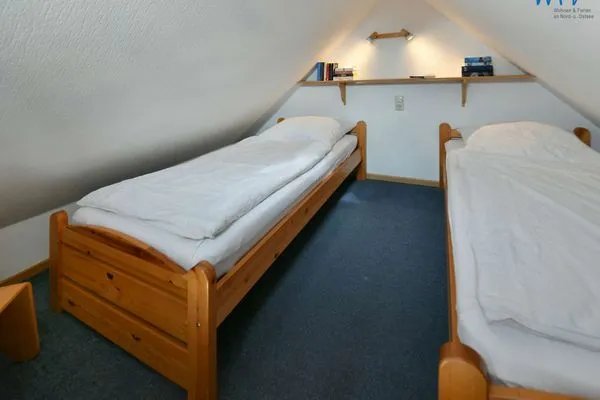 Schlafzimmer Kleine Pinkenburg Ferienwohnung Nord und Süd