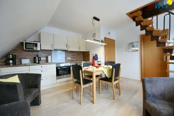 Wohnzimmer Kleine Pinkenburg Ferienwohnung Nord und Süd