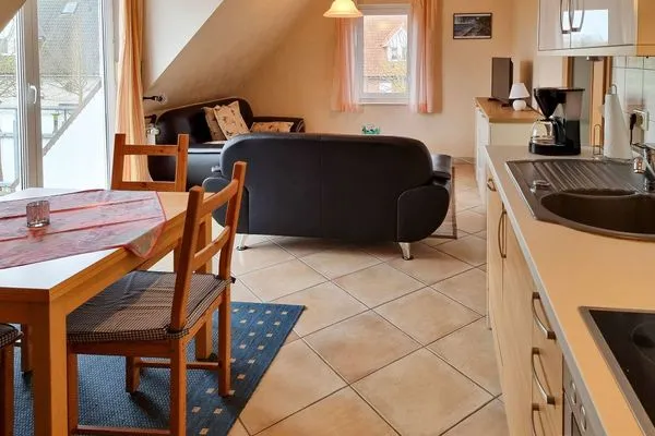 Wohnzimmer  Ferienwohnung Johanna - am Wieker Bodden gelegen
