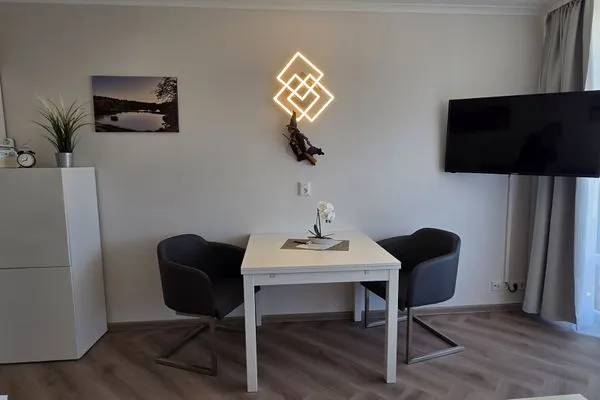 Wohnzimmer Haus Vier Jahreszeiten am See Kranichblick