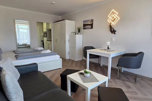 Wohnzimmer Haus Vier Jahreszeiten am See Kranichblick