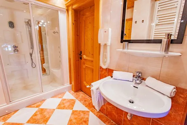 Badezimmer, Dusche und WC  Bergidyll 11 by Alpenidyll Apartments