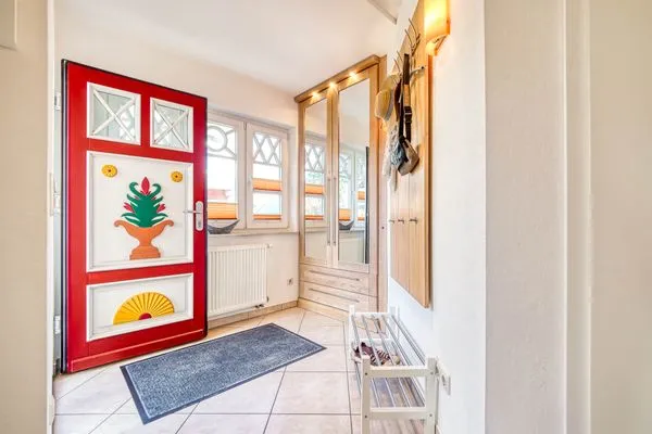 Eingangsbereich mit Garderobe  Haus Leni