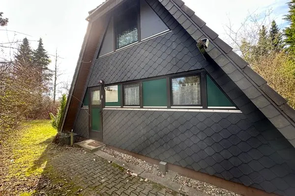 Fassade / Eingang  Ferienhaus  Abendgold