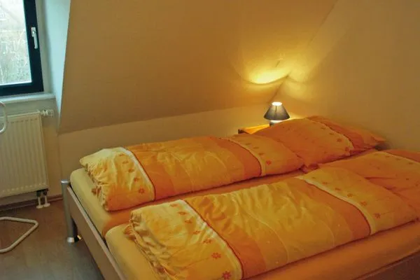 Schlafen I mit Doppelbett Landhaus Heine Aake-Huus Whg. 02