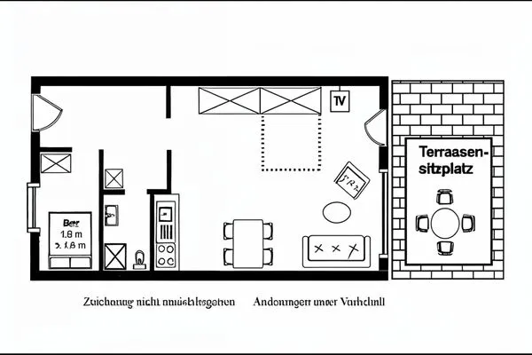 Grundriss  Wattwurm, Whg. 8