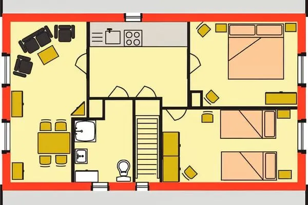 Grundriss  Meisenweg - Obergeschoss